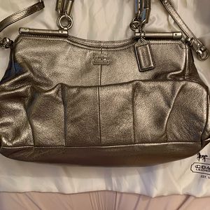 Coach Gold Leather handbag